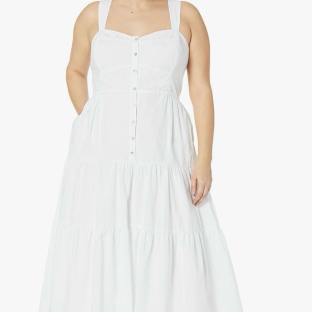 Madewell White Linen Dress